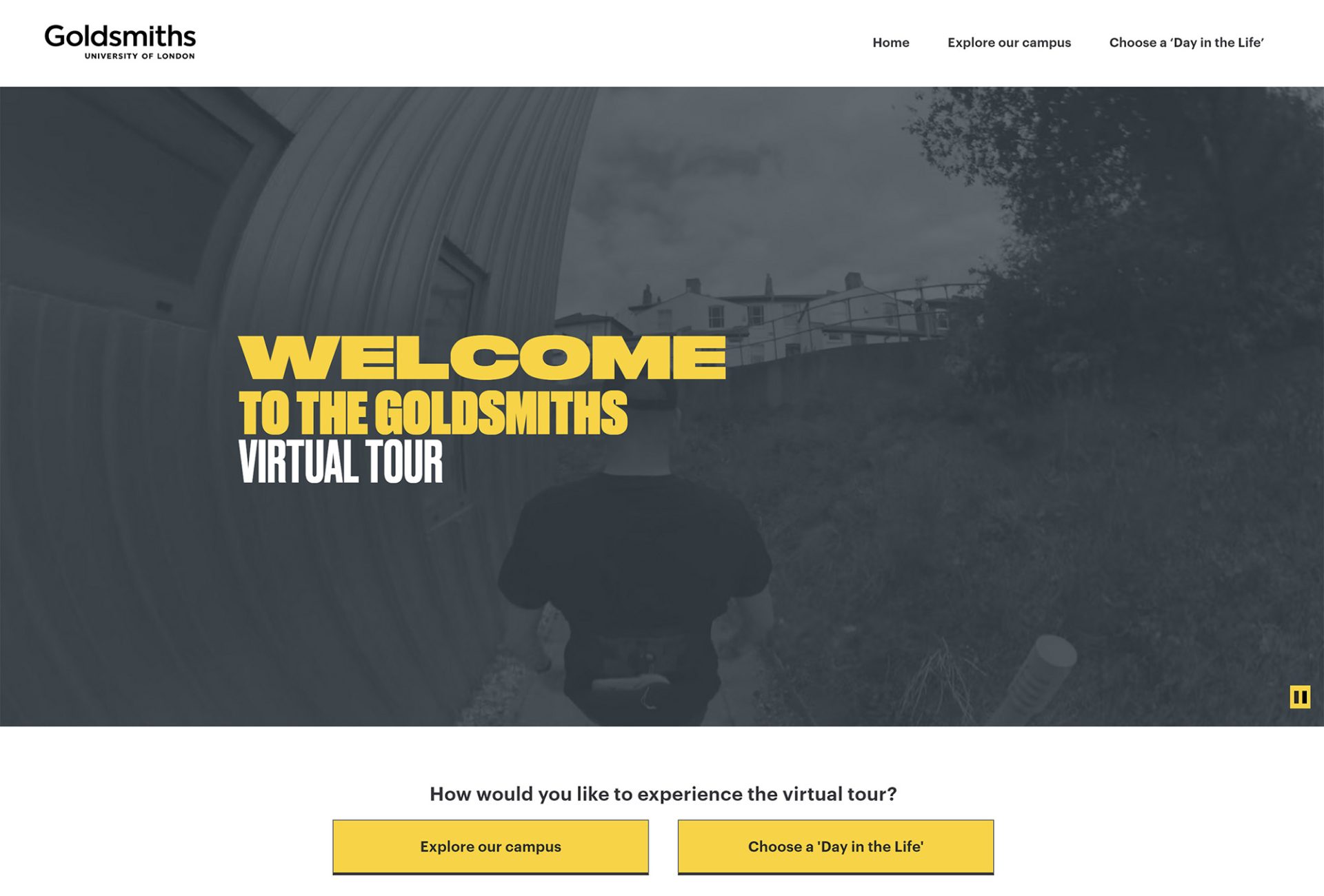 Goldsmiths uni virtual tour