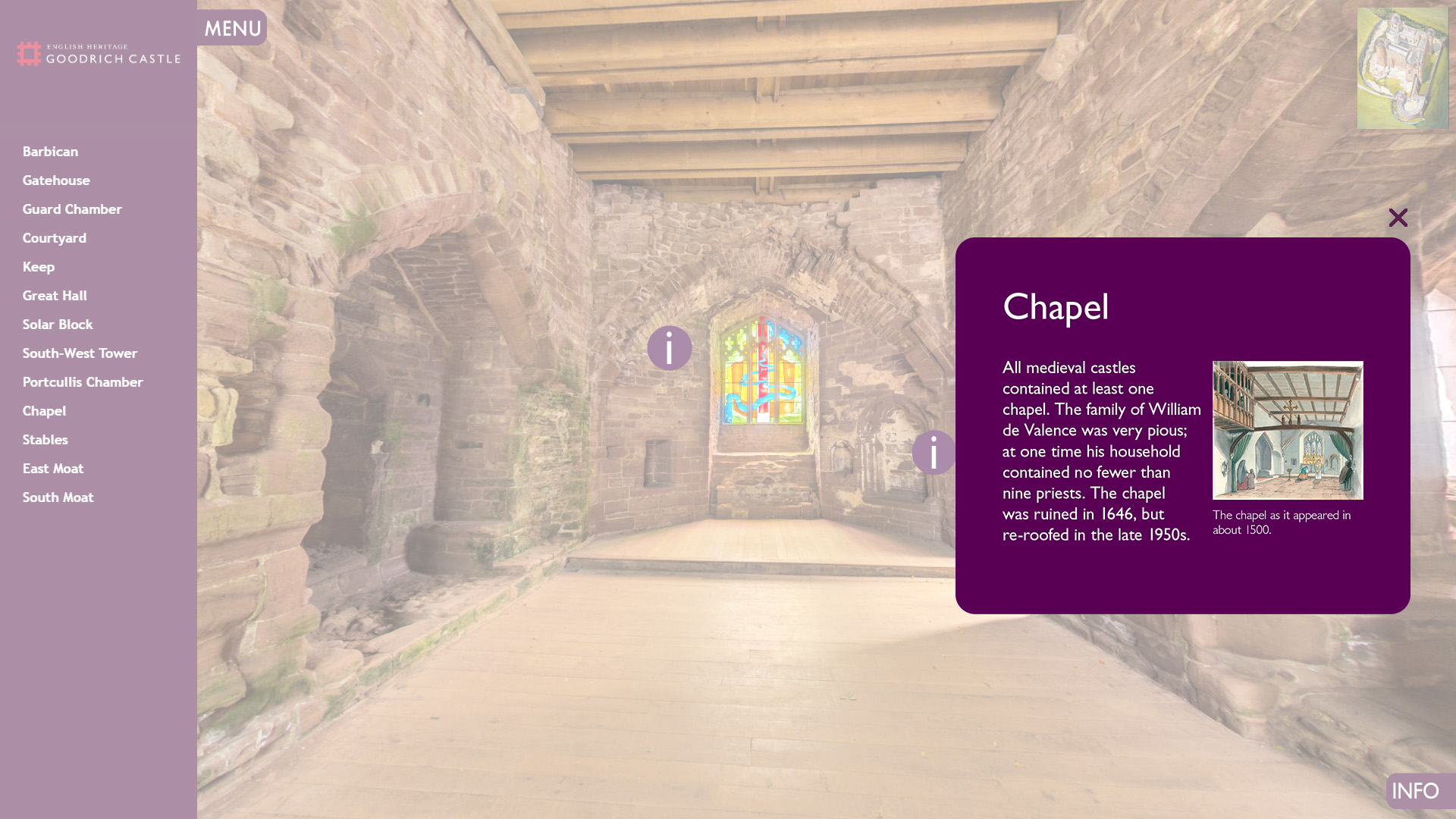 Goodrich Castle English Heritage Virtual Tour