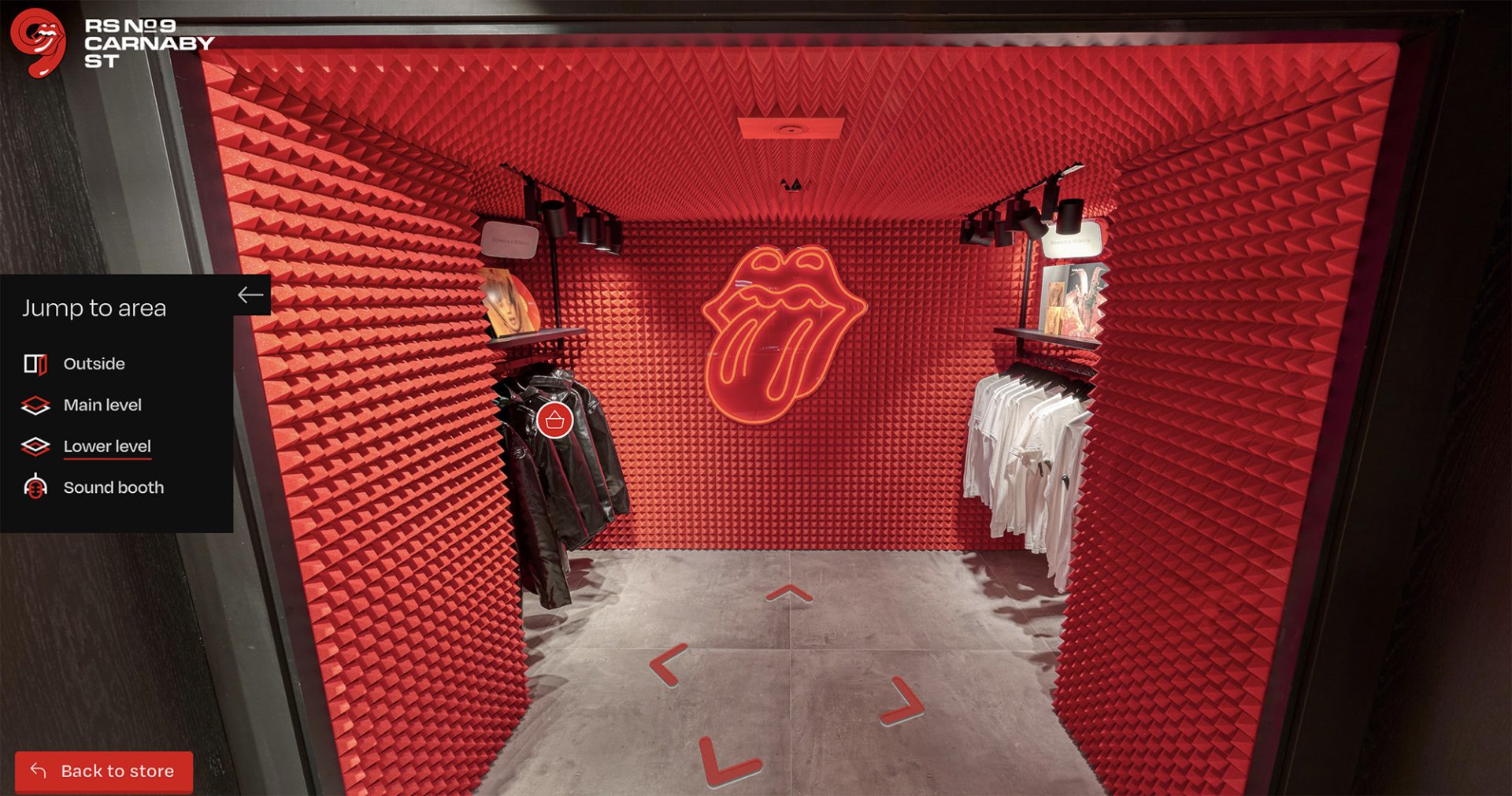 rolling stones shopping virtual experience
